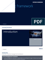 Licensing Framework: Network Engineering