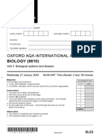 Oxford Aqa International As: BIOLOGY (9610)