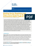 Enspecial Series On Covid19banking Sector Regulatory and Supervisory Response To Deal With Coronavir