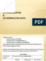 1.5 Uji Homogenitas Dan Normalitas Data Ok