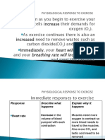 Physiological Responses To Exercise