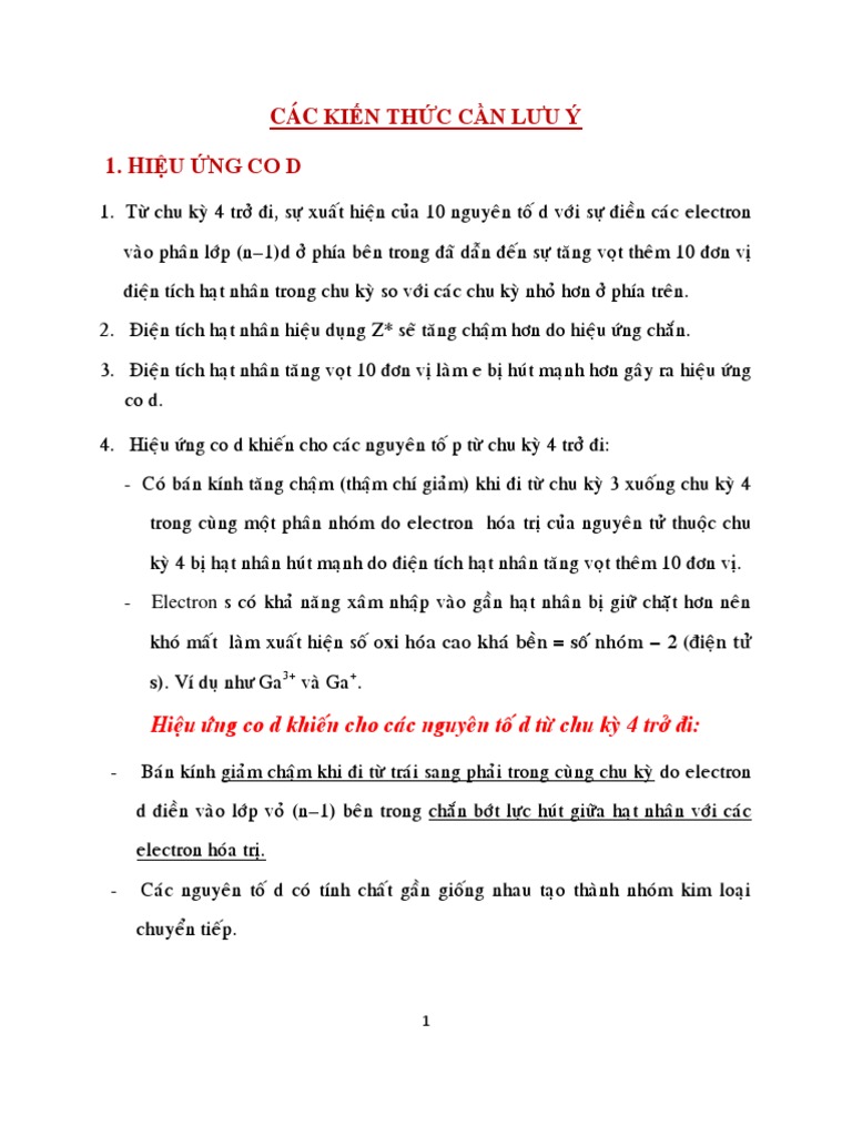 3. Ảnh Hưởng của Điện Tích Hạt Nhân Hiệu Dụng