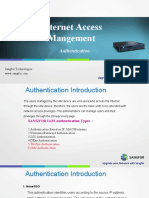 Internet Access Mangement: Authentication