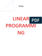 Linear Programmi NG: Study