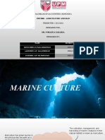 Marine Culture Techniques and Impacts