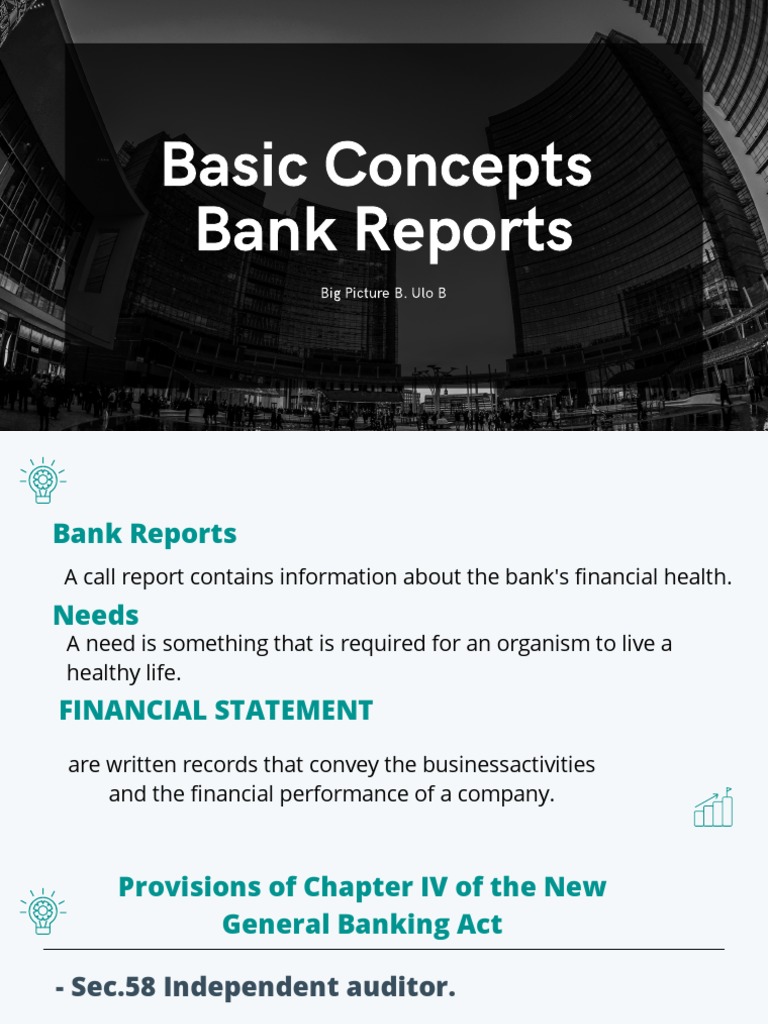 Overview of Bank Reports and Statements | PDF | Banks | Deposit Account