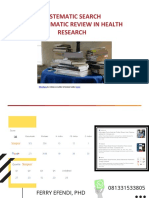 Systematic Search For Systematic Review in Health Research