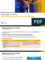 Unit 5: Registering Resources To Manage: Week1: Basics and Tooling