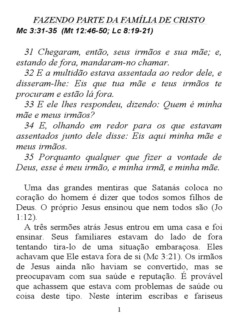 Só Quem Tem Raiz - E Jesus disse-lhe: Se tu podes crer, tudo é possível ao  que crê. Marcos 9:23