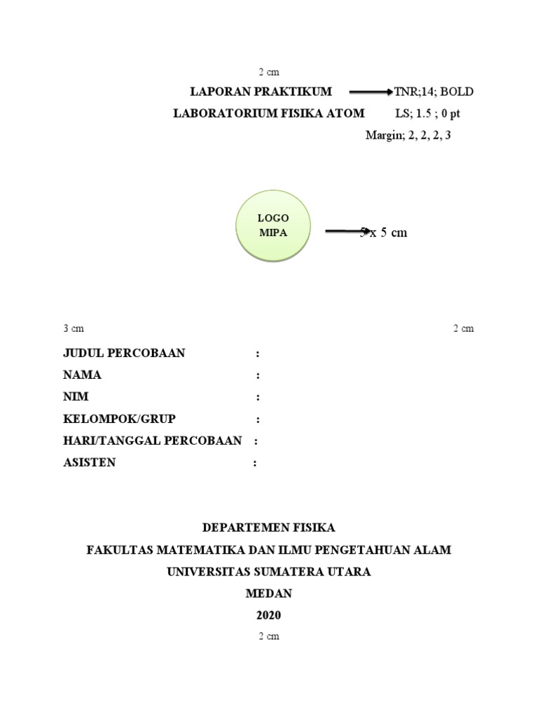 Tata Cara Penulisan Laporan Praktikum | PDF