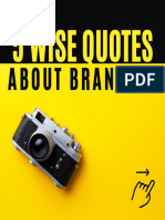 5 Wise Quotes: About Branding