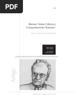 Sampaio, A.A.S. Skinner Sobre ciência e comportamento humano
