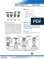 Sprinkler Head Upright & Pendent Type NV003 To NV006: Features