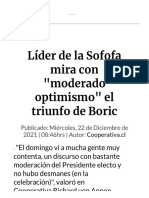 Líder de la Sofofa mira con  moderado optimismo  el triunfo de Boric
