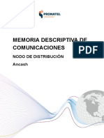 1.17. Memoria Descriptiva Comunicaciones NODO DISTRIBUCION