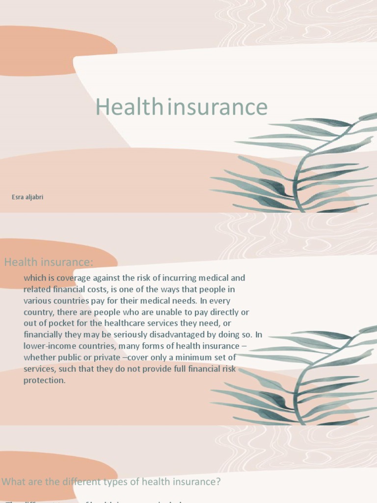 Health Insurance 2 | PDF | Health Maintenance Organization | Health Care