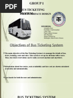 Bus Ticketing System: Group 1