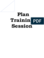 Plan Your Training Session