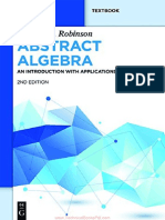 Abstract Algebra An Introduction With Applications 2nd Edition by Derek J. S. Robinson
