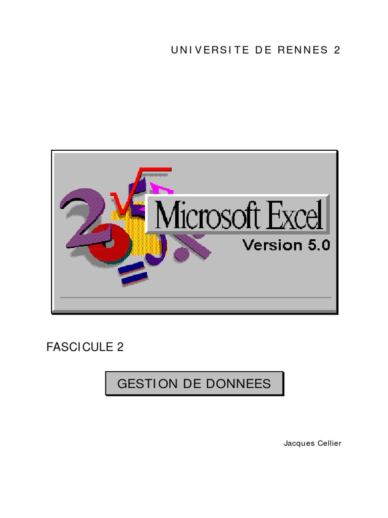 Gestion des données avec Excel 5 | PDF | Microsoft Excel | Moyenne