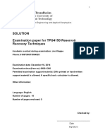 Solution Examination Paper For TPG4150 Reservoir Recovery Techniques