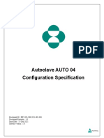 Configuration Specification for Autoclave AUTO 04