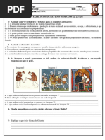 6º ANO - HISTÓRIA - EXERCÍCIOS DE REVISÃO - 4º BIMESTRE - 2021