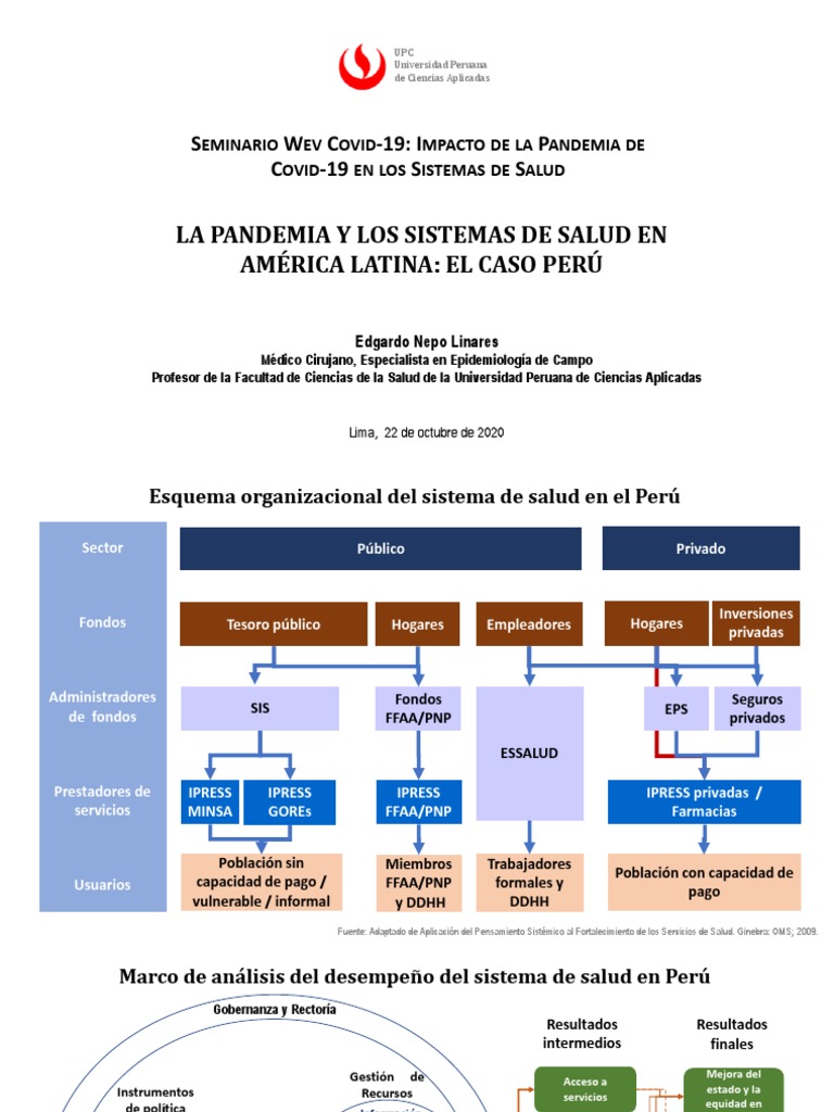 Esquema del sistema de salud en Perú | PDF | Especialidades Medicas ...