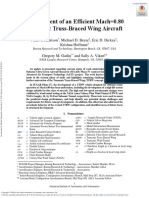 Development of An Efficient Mach 0.80 Transonic Truss-Braced Wing Aircraft
