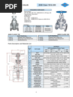 Cast Steel Gate Valve: ANSI Class 150 & 300 ANSI Class 150 & 300