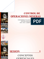 Gestión operativa minera