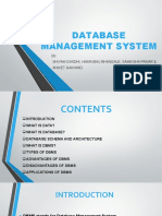 Database Management System: BY, Shivam Gandhi, Himanshu Bhangale, Samiksha Pawar & Aniket Gaikwad