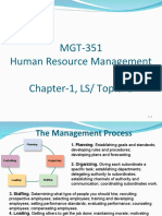 MGT-351 Human Resource Management Chapter-1, LS/ Topic: 1