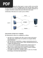 Client Server Computing Model & Data Warehousing