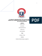 Conducta organizacional en el departamento de talento humano de CAPAE