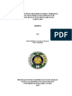 Analisis Pengaruh Beban Kerja Terhadap Kelelahan Kerja Pada Perawat Di Ruang Rawat Inap Rsud Tarutung TAHUN 2019