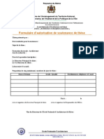 Annexe Formulaire Autorisation Doctorant