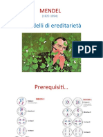 MENDEL e LEREDITARIETA