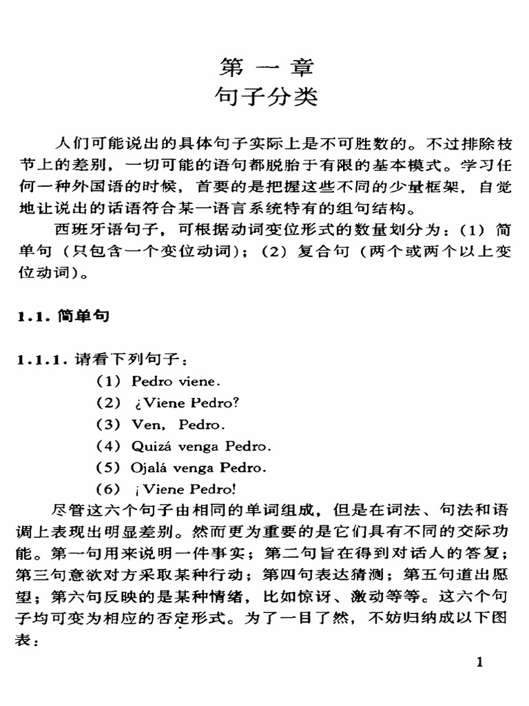 西班牙语句法| PDF