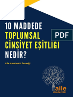 10 Maddede Toplumsal Cinsiyet Esitligi 0