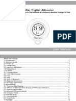 Mini Digital Altimeter: & Climb Rate & Barometer & Thermometer & Compass & Weather Forecast & Time