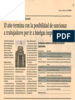 El Año Termina Con La Posibilidad de Sancionar A Trabajadores Por Ir A Huelgas Improcedentes