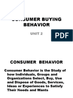 Consumer Buying Behavior: Unit 2