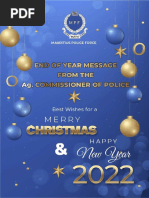 Message de fin d’année 