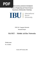 MANET - Mobile Ad Hoc Networks