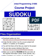 OOP Sudoku Solver: Cell and Sudoku Classes