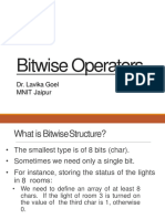 Bitwise Operators: Dr. Lavika Goel MNIT Jaipur