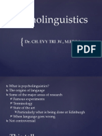 What's Psycho Linguistics