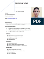 Curriculum Vitae: Aliya Siddiqui