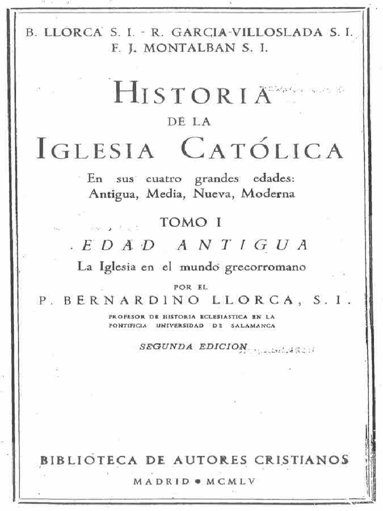 Historia de La Iglesia Catolica Parte I | PDF